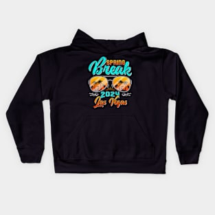 Spring Break 2024 Las Vegas Beach Week Vacation Kids Hoodie